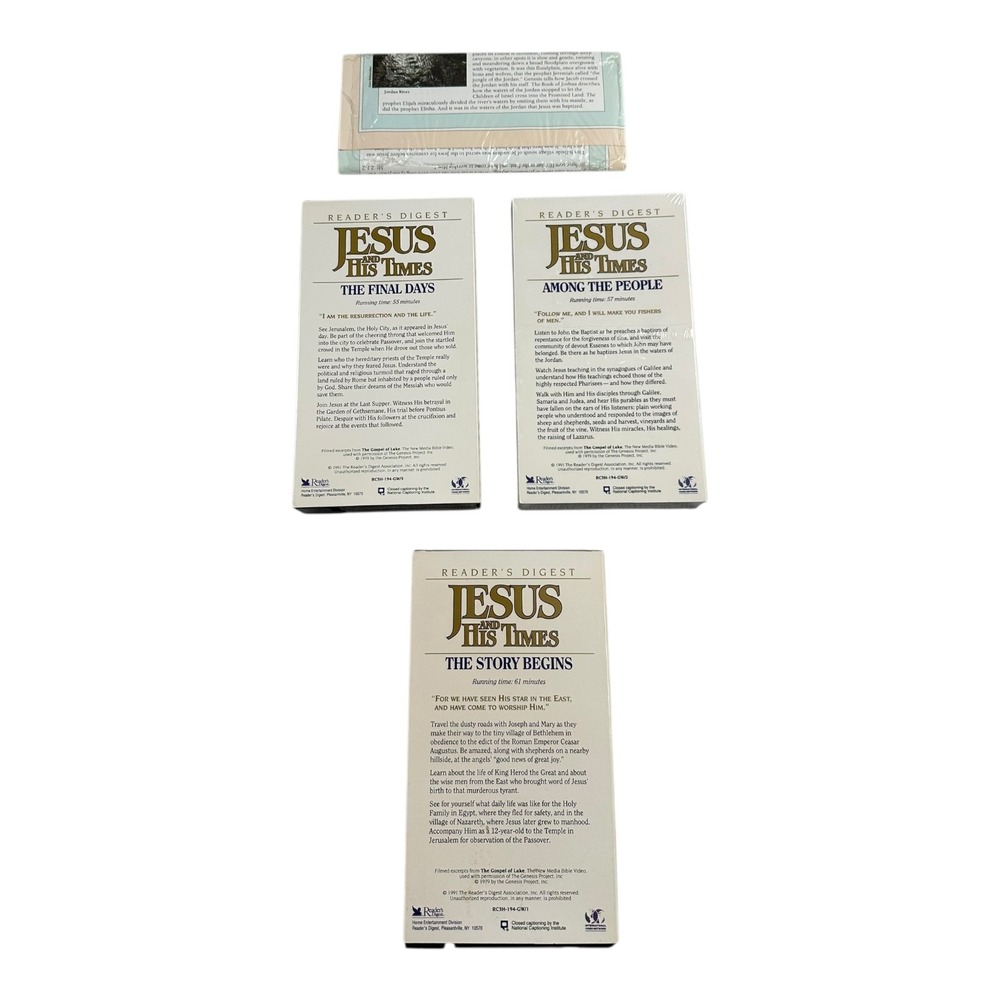 Reader's Digest Jesus and His Times VHS Box Set 3 Volume - Picture 5 of 9